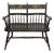 Vintage Paint Decorated Hitchcock Style Bench For Sale
