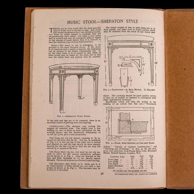 1930's Vintage Furniture Designs Folio For Sale - Image 10 of 12