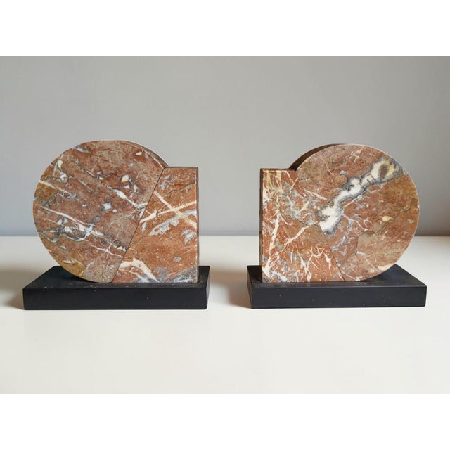 Art Deco Marble Bookends, France, 1930s, Set of 2 For Sale - Image 4 of 8