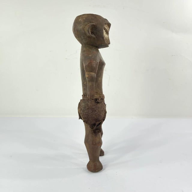 African Early 20th Century Lengola Standing Wood Figure For Sale - Image 3 of 7