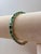27 Carat Natural Emerald Tennis Bracelet, 14 Karat Yellow Gold, 16gm, 7 Inch For Sale - Image 4 of 8