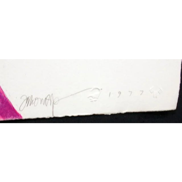 Expressionism Jon Zahourek "Lovers II" Signed Limited Edition Unframed Lithograph, 1977 For Sale - Image 3 of 4