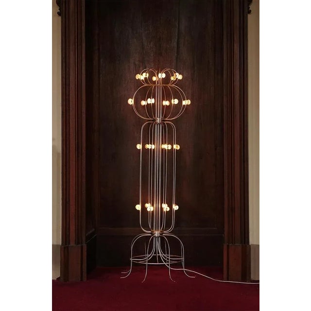 Floor lamp with the shells in metal & aluminum by touch with eyes dimensions: d 60 x w 60 x h 165 cm materials: metal and...