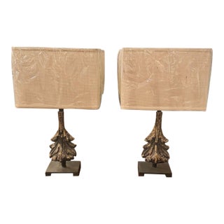 Pair of Italian Architectural Element Lamps For Sale