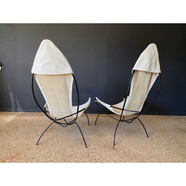 Jerry Johnson Pair of Jerry Johnson Sling Chairs For Sale - Image 4 of 12