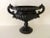 American Small Cast Iron Garden Urn Footed For Sale - Image 4 of 9