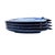 Vintage Kotobuki Japan Azure Blue Glazed Fish-Form Plates, Set of 4 For Sale - Image 4 of 10
