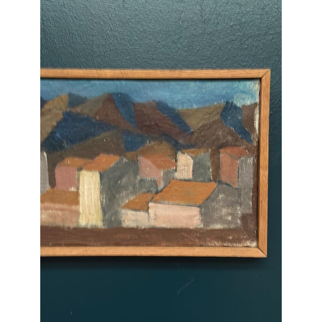 1950s Johan Lundgren, Cityscape, 1952, Oil Painting on Canvas, Framed For Sale - Image 5 of 18