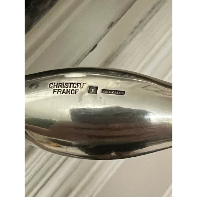 1940s Christofle Gallia France "Colbert" Silverplate Coffee & Tea Service- 5 Pieces For Sale - Image 9 of 10