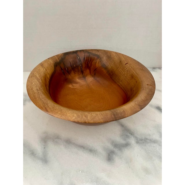 Late 20th Century Hand Turned Oregon Myrtle Bowl For Sale - Image 4 of 8