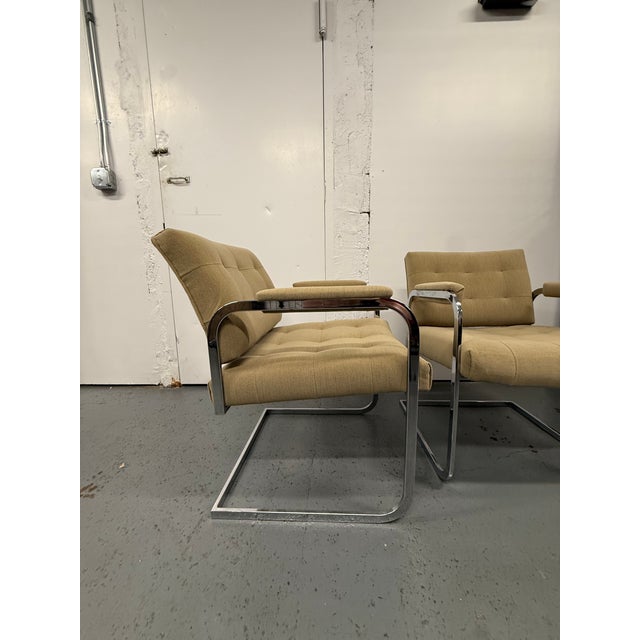 Pair of 1970's Bauhaus Style Chairs For Sale In New York - Image 6 of 8