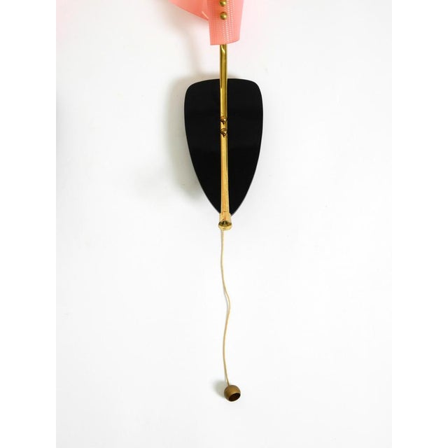 Mid-Century Modern Wall Lamps with Pink Acrylic Glass Shades, 1950s, Set of 2 For Sale - Image 18 of 18