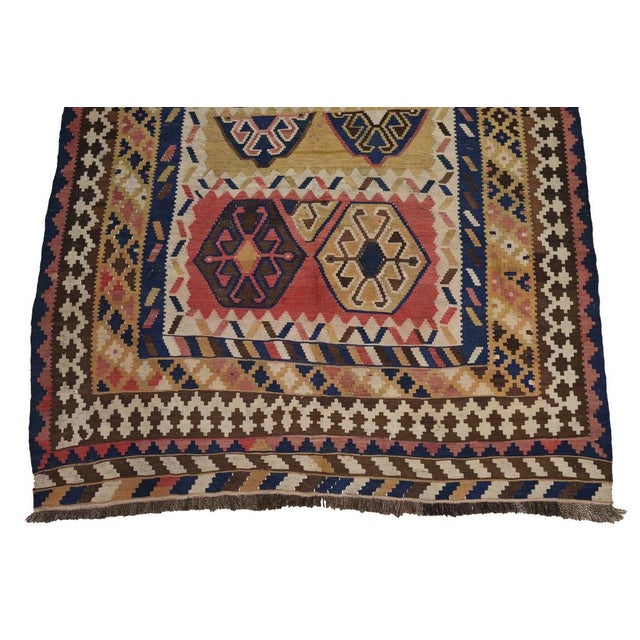 1920s Antique Rug in Wool, 1920s For Sale - Image 5 of 18