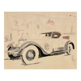 1984 Robert Colborne Rolls Royce Painting For Sale