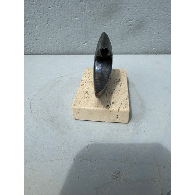 Mid 20th Century Vintage Mid-Century Spanish Minimalist Stone Fish Sculpture by Agulló De C. For Sale - Image 5 of 9