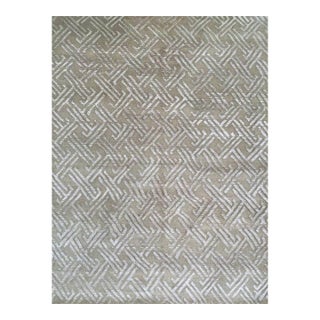 1990s Handwoven Contemporary Area Rug 8x10 For Sale