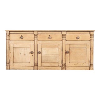 English Pine Dresser Base, 1880s For Sale