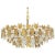 Gold Large Gilt Brass and Crystal Glass Chandelier from Palwa, Germany, 1960s For Sale - Image 8 of 8
