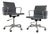 Modern Italian Leather Office Chairs by Charles and Ray Eames for ICF, 1970s, Set of 2 For Sale