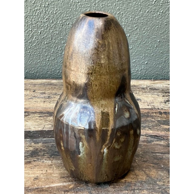 Vintage Original Studio Pottery Vase For Sale - Image 9 of 12