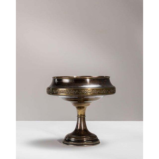 1920s France Art Deco Brass Metal Serving Piece For Sale - Image 11 of 15