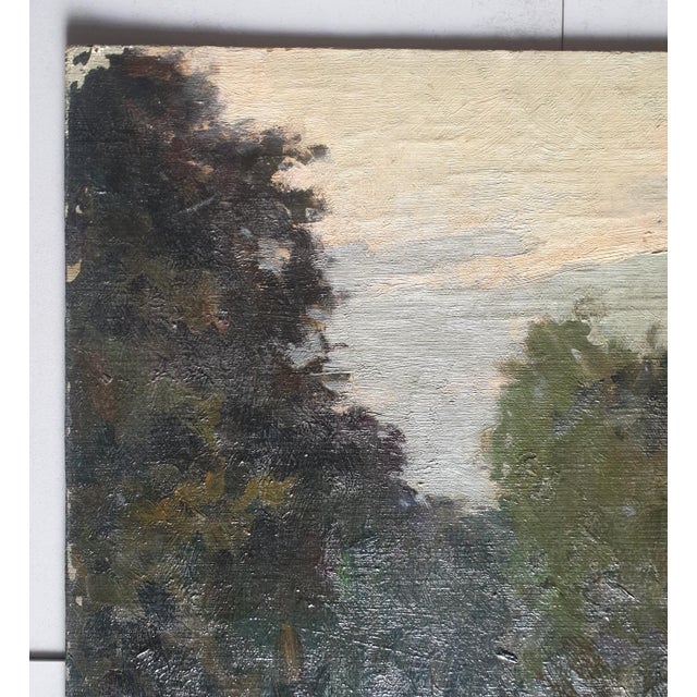 1960s Original Ukrainian Impressionism Painting: Woodland Scenery, 1962 60-50 For Sale - Image 5 of 10