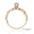 Metal 0.13 Ct Natural Diamond 14k Yellow Gold Openwork Scroll Design Ring, Size 5 For Sale - Image 7 of 13