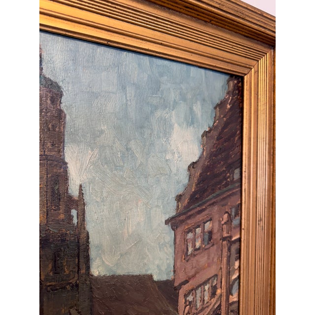 20th Century Oil on Board "The Daniel Tower" For Sale In Nashville - Image 6 of 9