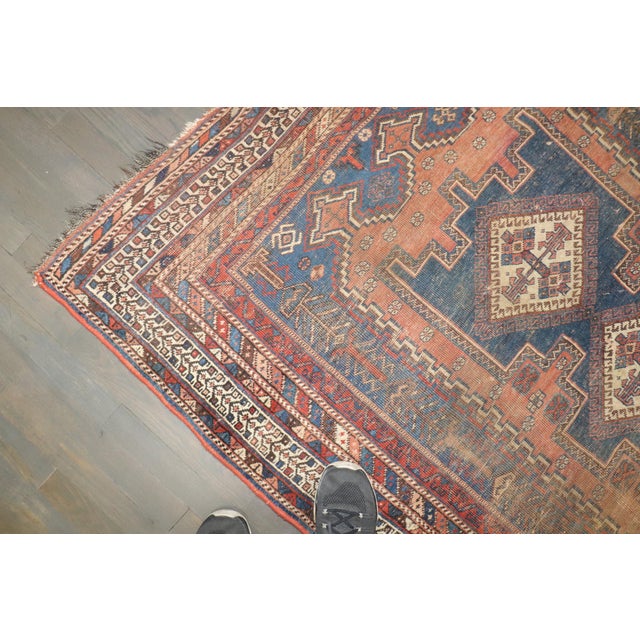 Early 20th Century Early 20th Century Worn Tribal Afshar Rug - 4'5" x 6'4" For Sale - Image 5 of 11