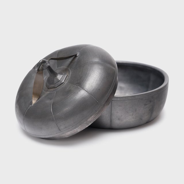 Chinese Pewter Gourd Box, C. 1920 For Sale - Image 4 of 6