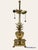 Vintage Polished Solid Brass Pineapple Lamp, circa 1980’s. Photos are of actual light. Editing was used to remove the...