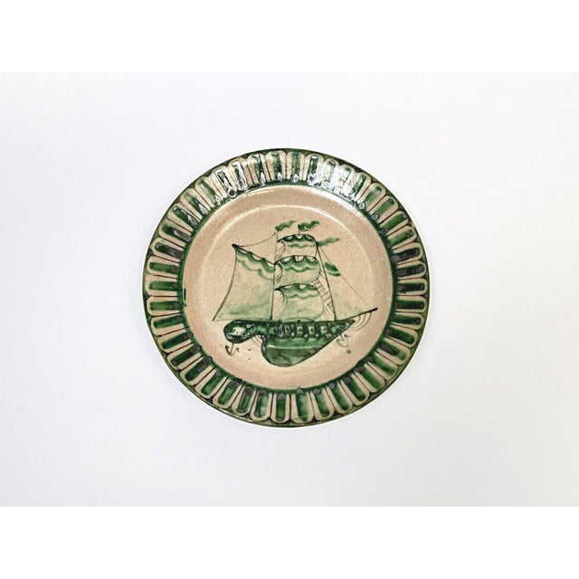 1930s Vietri Plates from Fabbrica Ceramica Avallone, 1930s, Set of 4 For Sale - Image 5 of 15