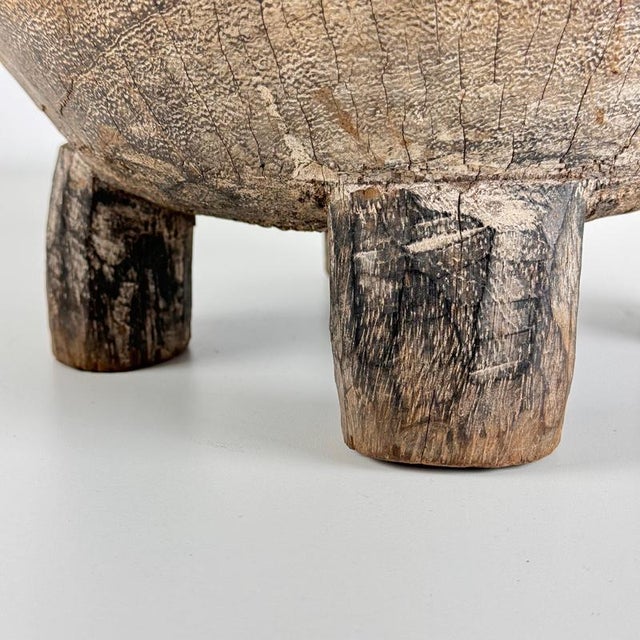 Rustic Hand-Carved Oak Mortar, Late 1920s For Sale - Image 16 of 18