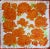 Hermès HERMES Les PIVOINES orange scarf, first published in 1970 and reissued in 1990 France For Sale - Image 4 of 10