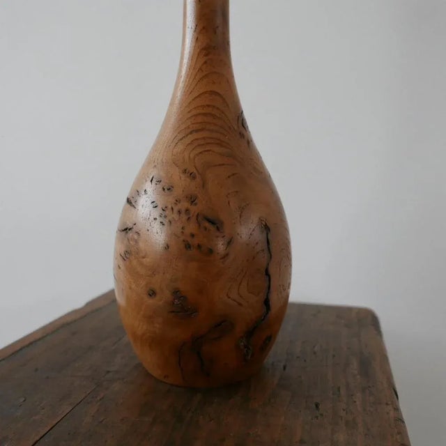 Mid-Century English Burr Wood Table Lamp, 1960s For Sale - Image 11 of 13