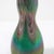 Green Modernist Hourglass Form Swirled Favrile Art Glass Vase For Sale - Image 8 of 11