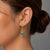 14K Yellow Gold Blue Opal Tanzanite Dangle Drop Designer Earrings. This elegant pair features 2 natural blue opals total 1...
