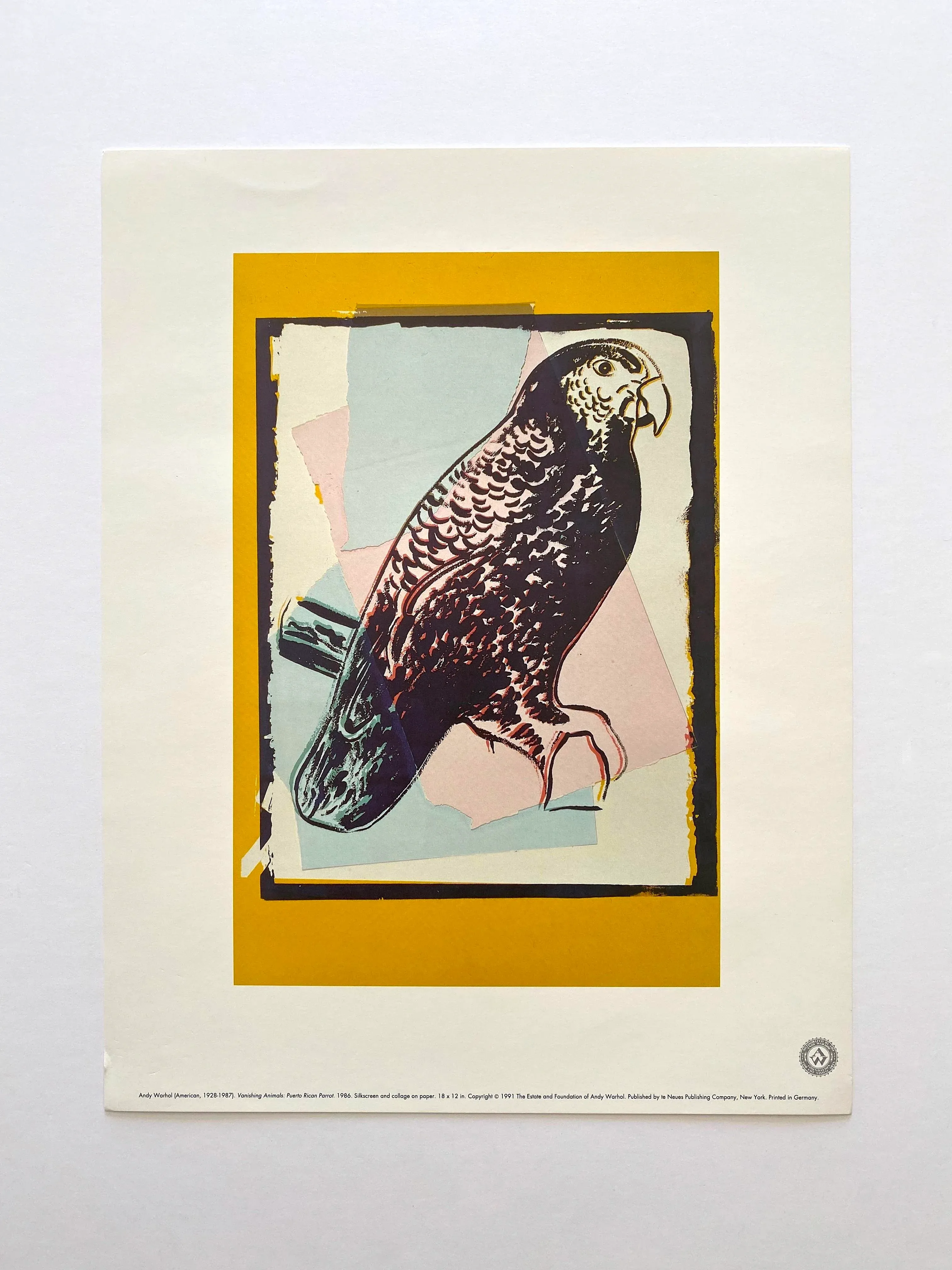 版画 Ake Holm lithograph Utvisning ur paradis Andy Warhol Estate Vintage 1991 Pop Art Lithograph Print