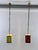 Mid-Century Modern Rectangular Polychrome Pendant Lamps, Germany, 1960s, Set of 2 For Sale - Image 12 of 18