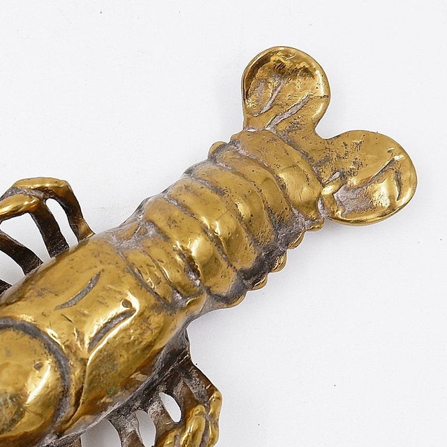 Vintage Lobster in Brass For Sale - Image 5 of 10