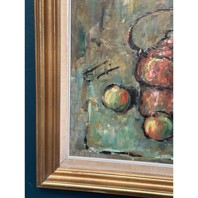 Still Life with Copper Kettle, 1967, Oil Painting on Canvas, Framed For Sale - Image 9 of 18
