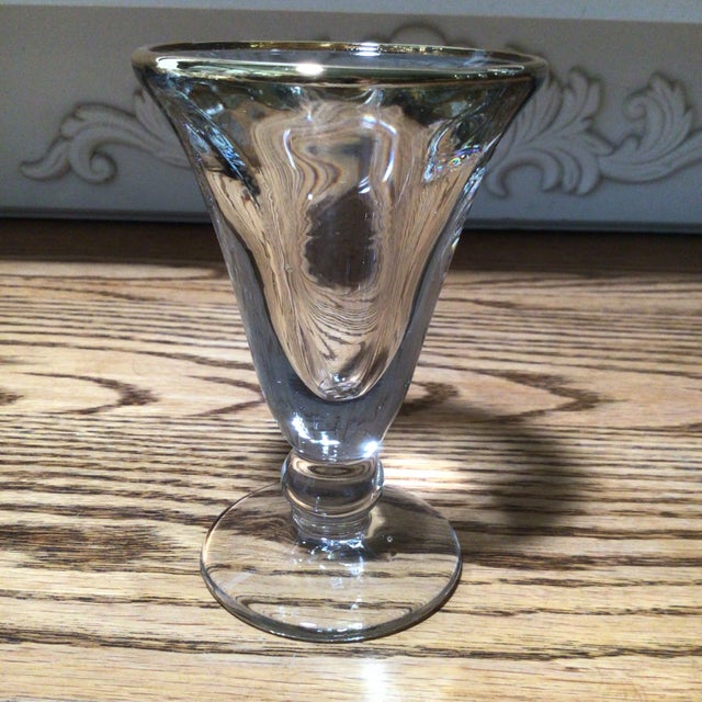 French Gold Rim Cordial Glasses - Set of 6 For Sale - Image 11 of 13