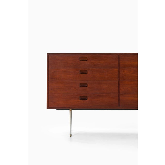 Børge Mogensen Sideboard in Teak and Steel attributed to Børge Mogensen, 1950s For Sale - Image 4 of 10