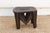 1950s Slate Gray Painted Nupe Stool For Sale - Image 5 of 7