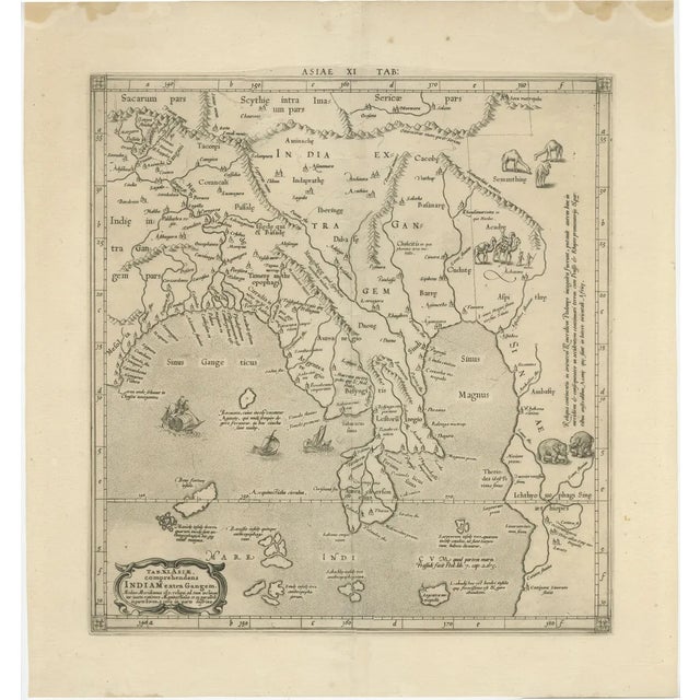 Mercator Ptolemaic Map of Asia, 1698 For Sale