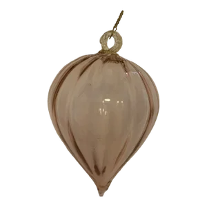 1970s Vintage Pink Christmas Ball From Made Murano Glass, Italy