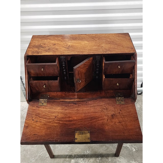 Antique 18th Century Chinese Export Padouk Bureau For Sale - Image 12 of 18