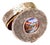 Silver Pill Box with Floral Motifs For Sale