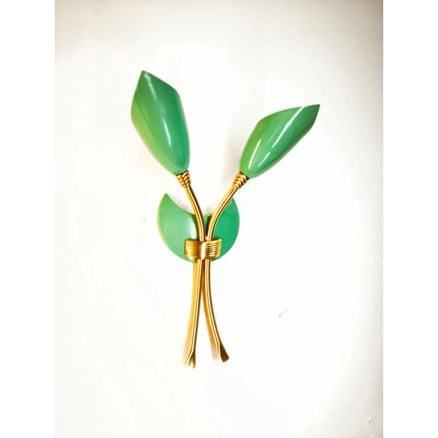 Mid-Century Modern Double Light Wall Lamp For Sale - Image 3 of 12