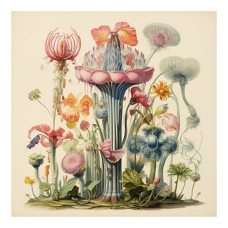 Antique Botanical Garden Study - Natural History Fine Art Print For Sale